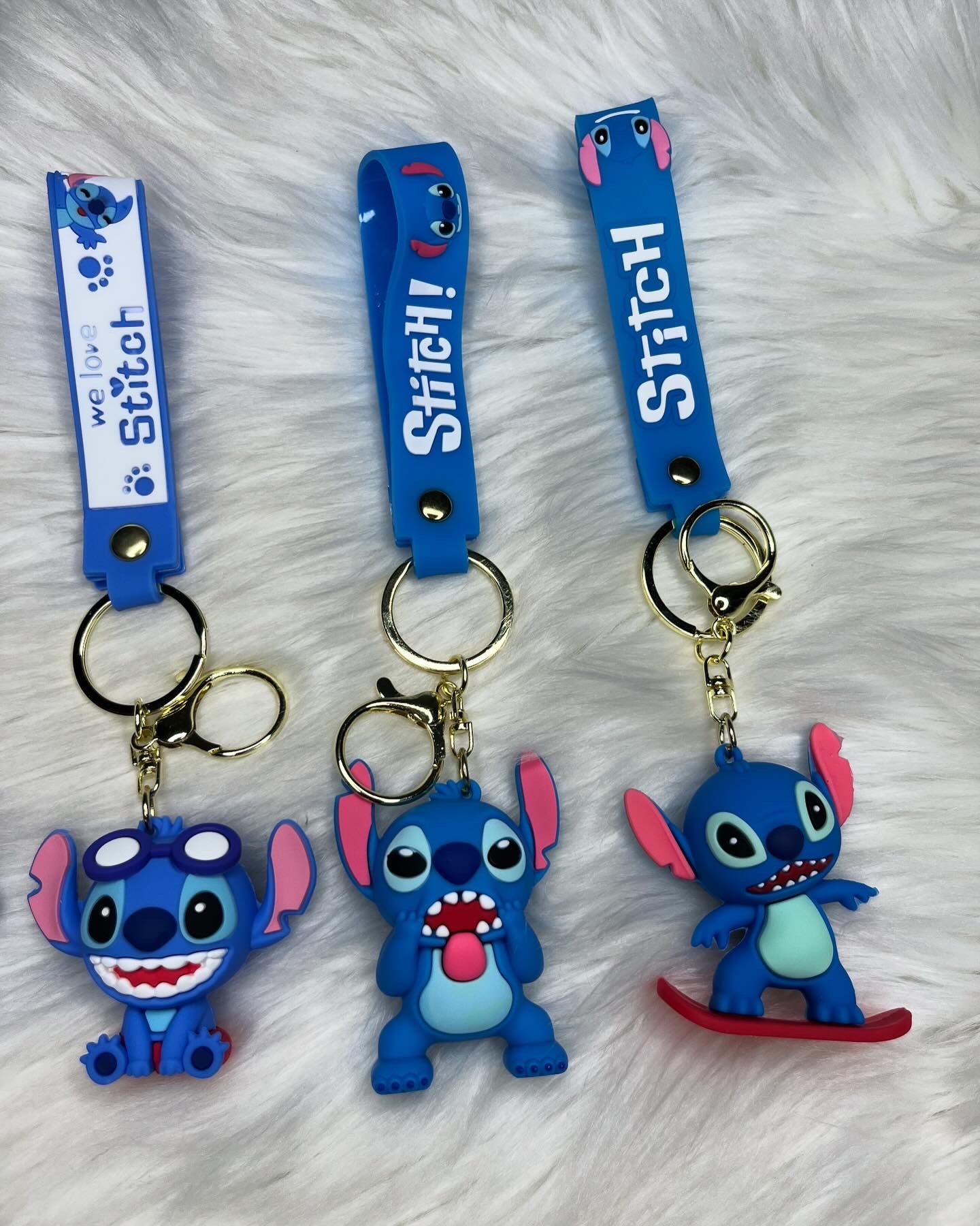 Angel and Stitch Keychains