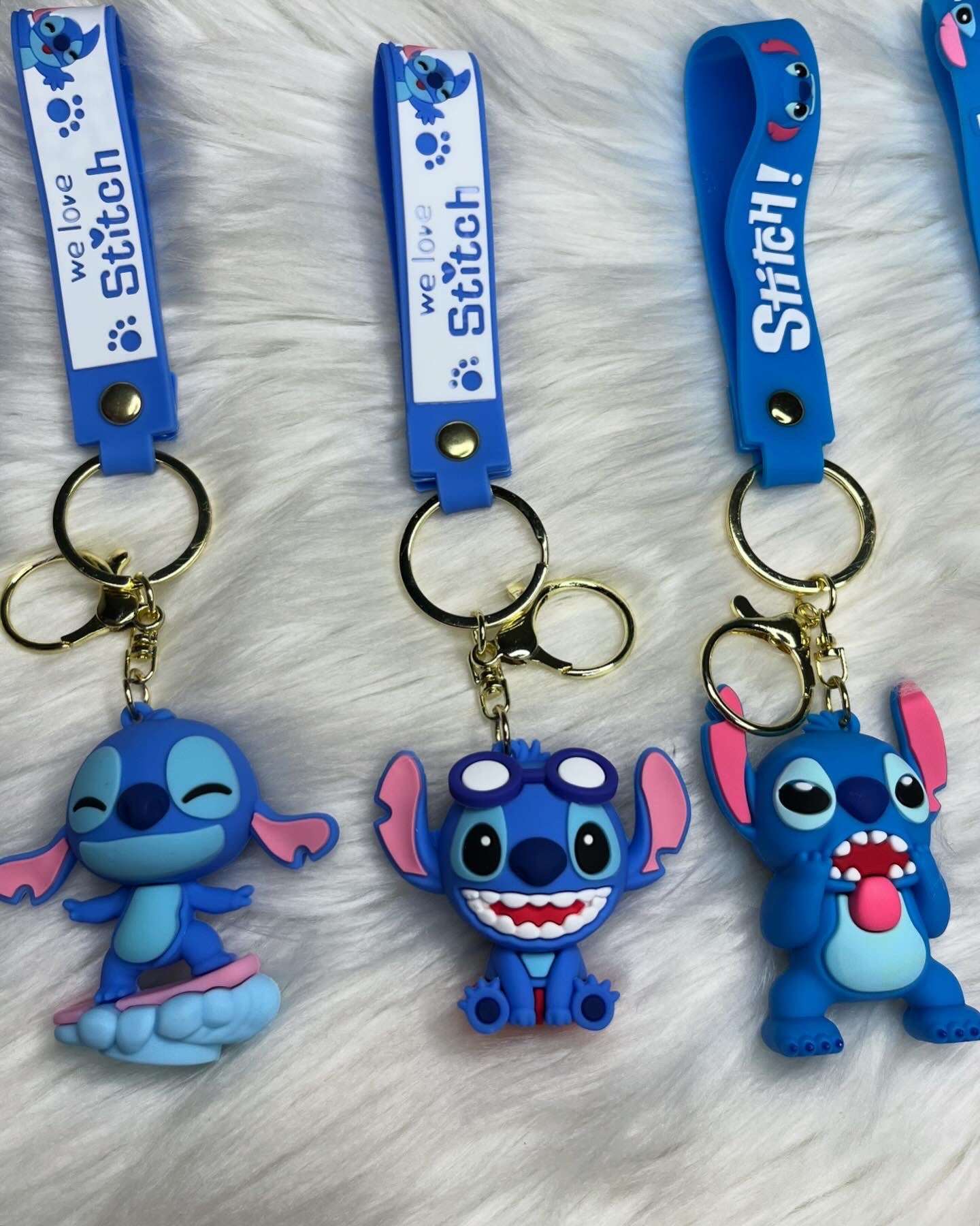 Angel and Stitch Keychains