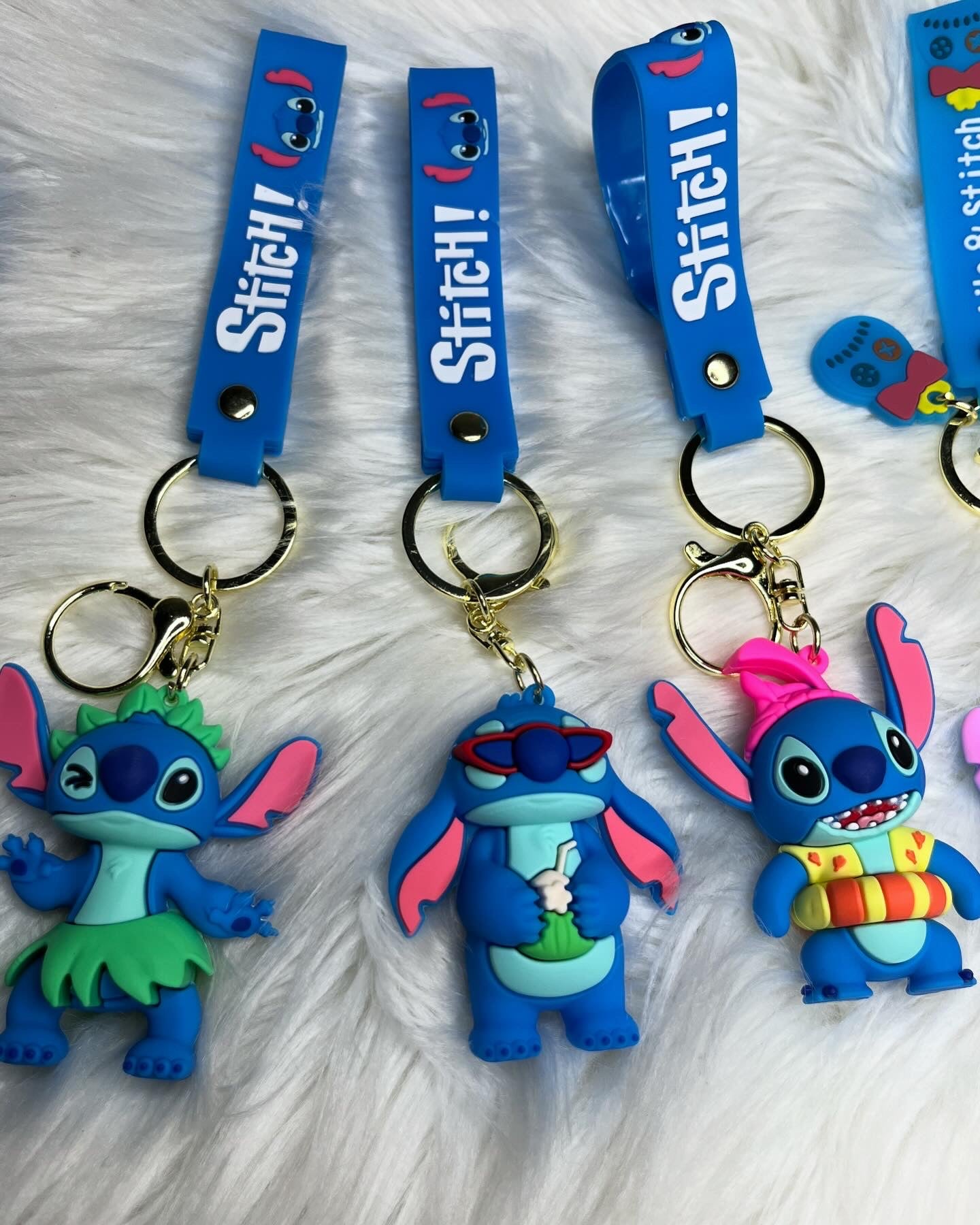 Angel and Stitch Keychains