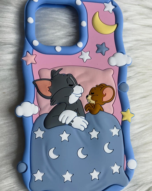 Bed Time Tom and Jerry iPhone case